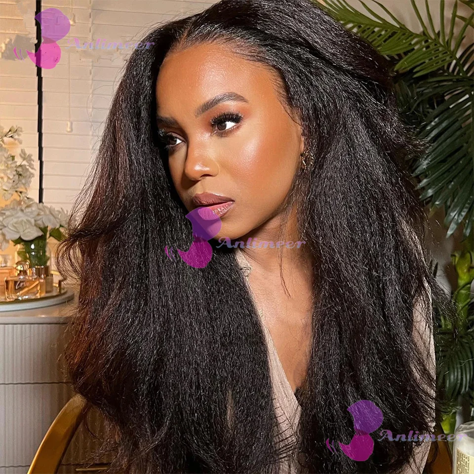 Kinky Straight Wavy Wig Black Silk Top Human Hair Kinky 13x6/360 Lace Front Wig Pre Plucked HairLine With Baby Hair For Women
Kinky Straight Wavy Wig Black Silk Top Human Hair Kinky 13x6/360 Lace Front Wig Pre Plucked HairLine With Baby Hair For Women
