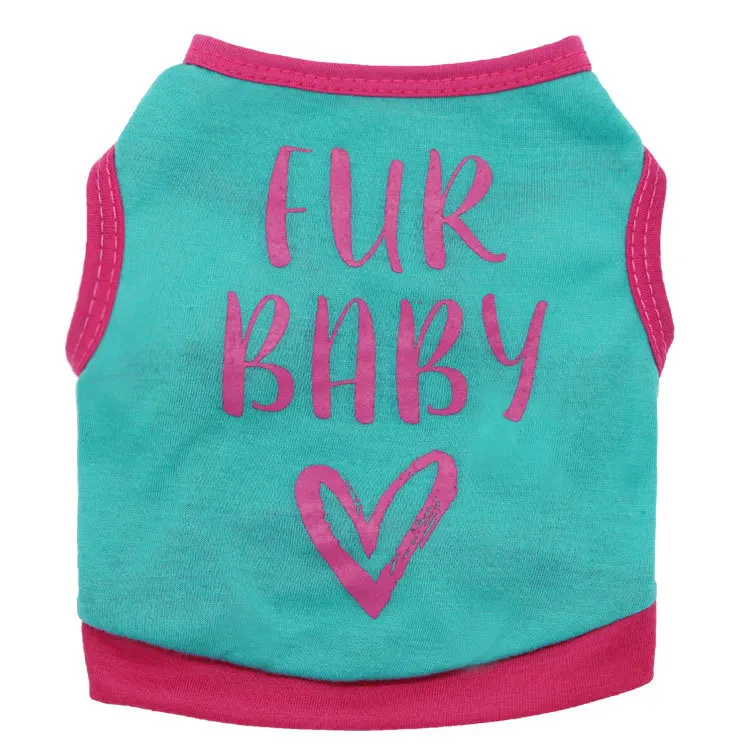 Summer Dog Clothing, Thin Letter Print Vest for Small Breed Puppy, Teddy French Bulldog Bichon Pomeranian Pet Apparel
Summer Dog Clothing, Thin Letter Print Vest for Small Breed Puppy, Teddy French Bulldog Bichon Pomeranian Pet Apparel