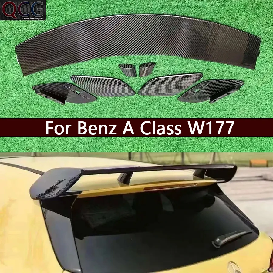For Mercedes Benz A Class W177 2019+ Carbon Fiber Tail fins Rear Trunk Spoiler Guide Wing Car Diverter Car Accessories body kit
For Mercedes Benz A Class W177 2019+ Carbon Fiber Tail fins Rear Trunk Spoiler Guide Wing Car Diverter Car Accessories body kit