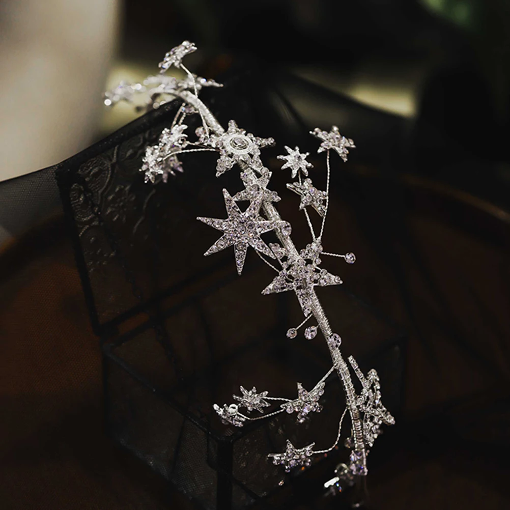 Rhinestone Star Crown Elegant Wedding Hair Accessories Ladies Birthday Party Prop Shining Rhinestones Durable Comfortable
Rhinestone Star Crown Elegant Wedding Hair Accessories Ladies Birthday Party Prop Shining Rhinestones Durable Comfortable