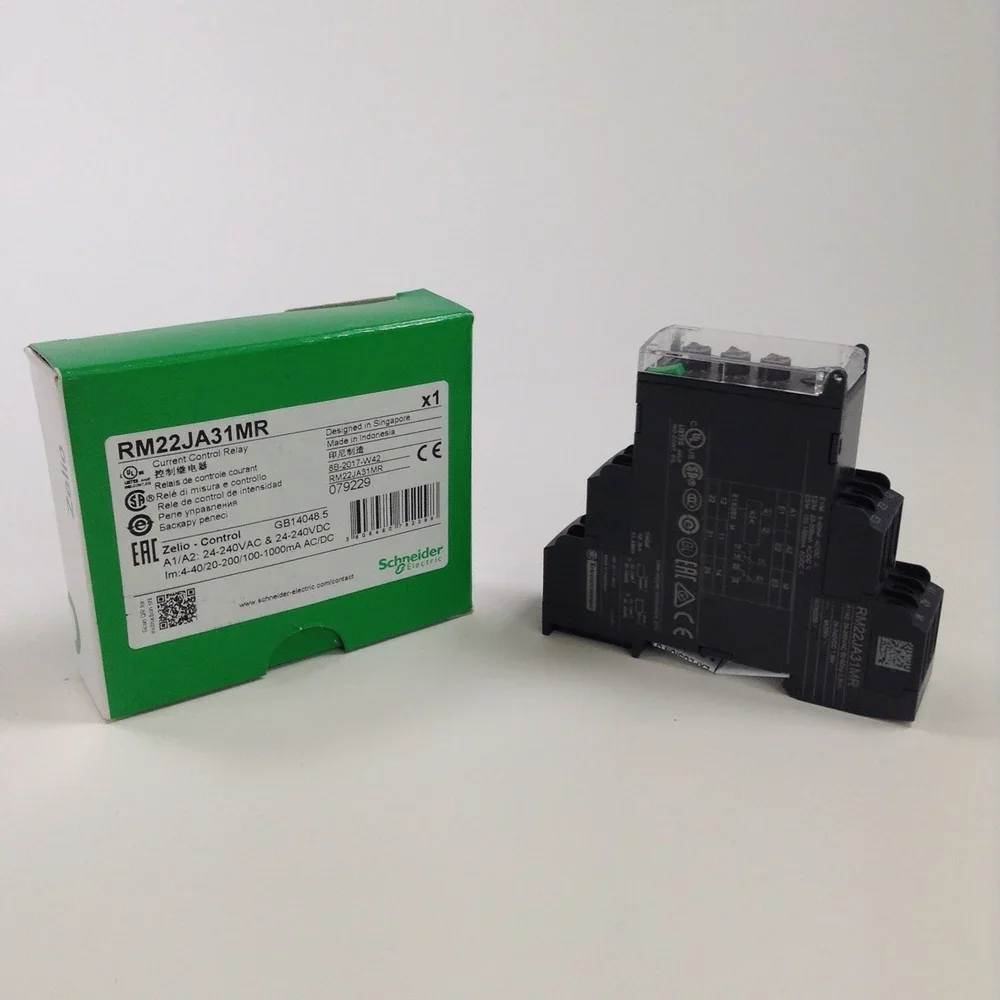 RM22JA31MR Modular 1 phase current control relay, Harmony, 4mA…1 A, 2CO, 24…240V AC DC
RM22JA31MR Modular 1 phase current control relay, Harmony, 4mA…1 A, 2CO, 24…240V AC DC