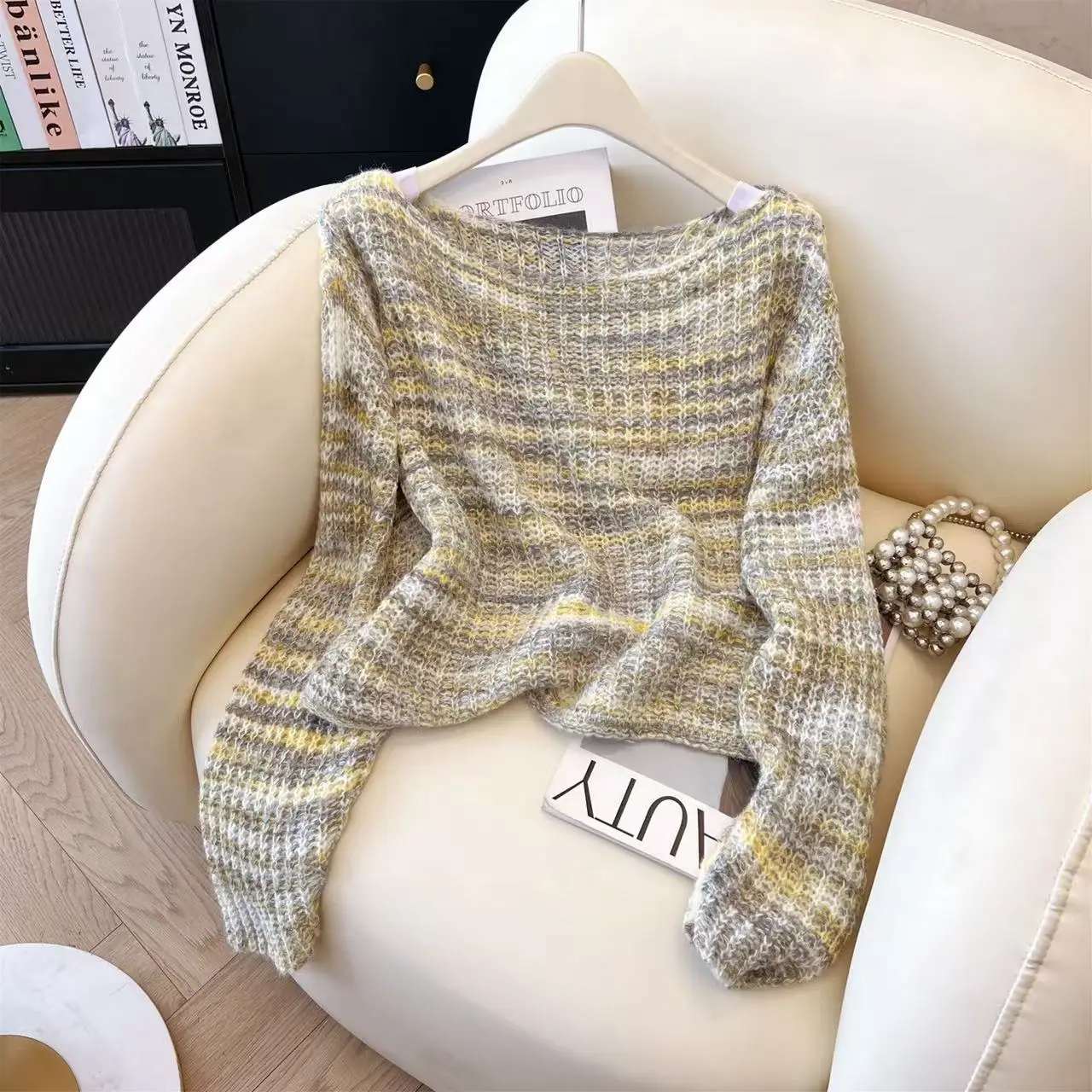 Мягкий уютный свободный женский вязаный свитер Design Sensation Small ence Топ с вырезами Sweet Sle Прямой трикотаж без рукавов
Мягкий уютный свободный женский вязаный свитер Design Sensation Small ence Топ с вырезами Sweet Sle Прямой трикотаж без рукавов