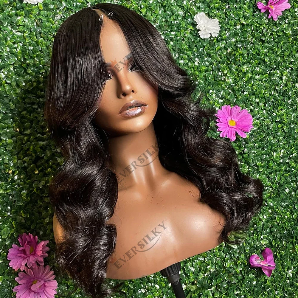 Black Brown Natural 100%Remy Human Hair Wigs with Clips/Comb Afro Black Women Glueless Body Loose Deep Wave Opening V/U Part WiG
Black Brown Natural 100%Remy Human Hair Wigs with Clips/Comb Afro Black Women Glueless Body Loose Deep Wave Opening V/U Part WiG