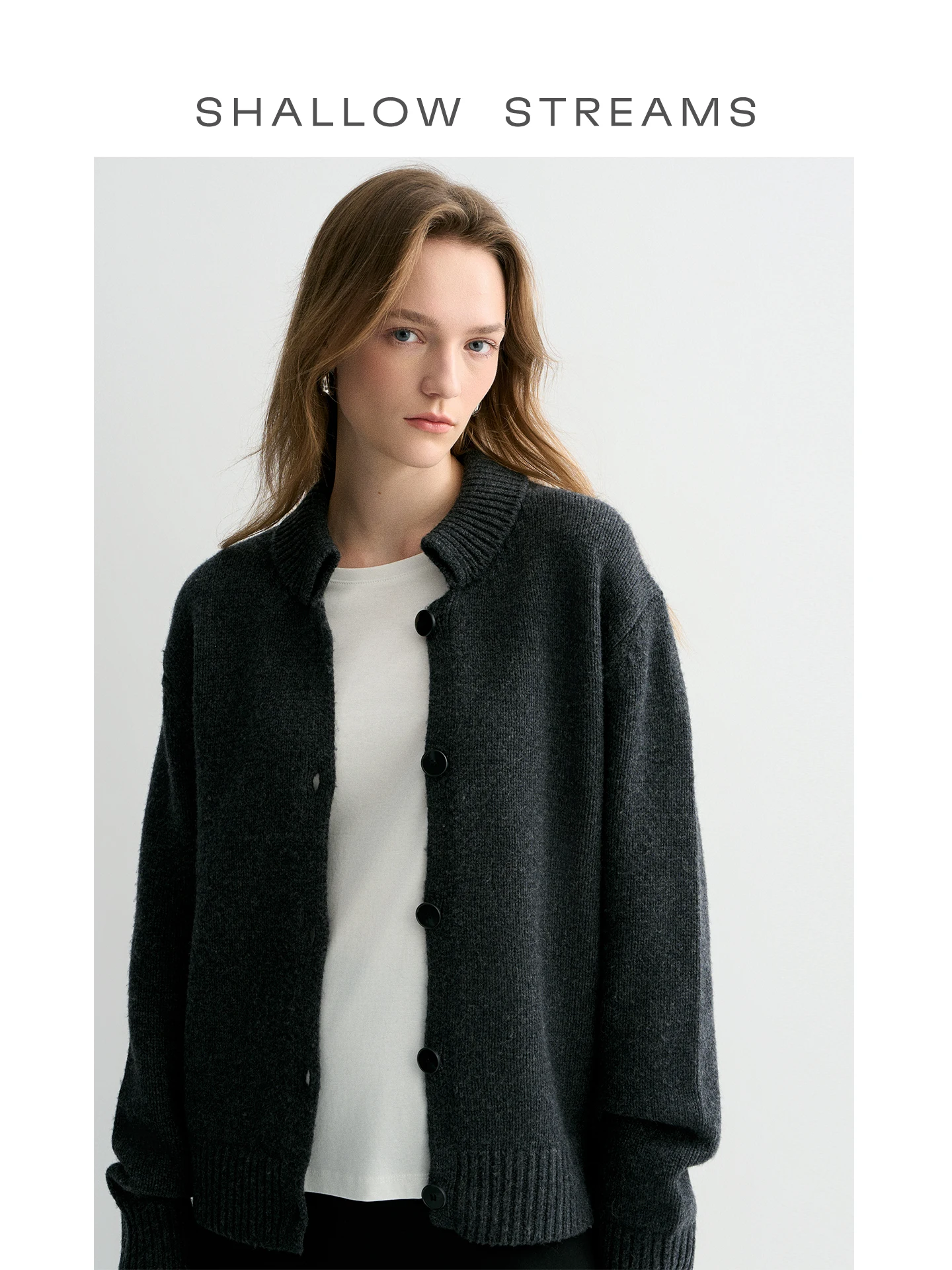 Винтажный шерстяной кардиган-жакет свободного кроя с отложным воротником, мягкий, теплый, женский вязаный свитер с длинными рукавами
Винтажный шерстяной кардиган-жакет свободного кроя с отложным воротником, мягкий, теплый, женский вязаный свитер с длинными рукавами