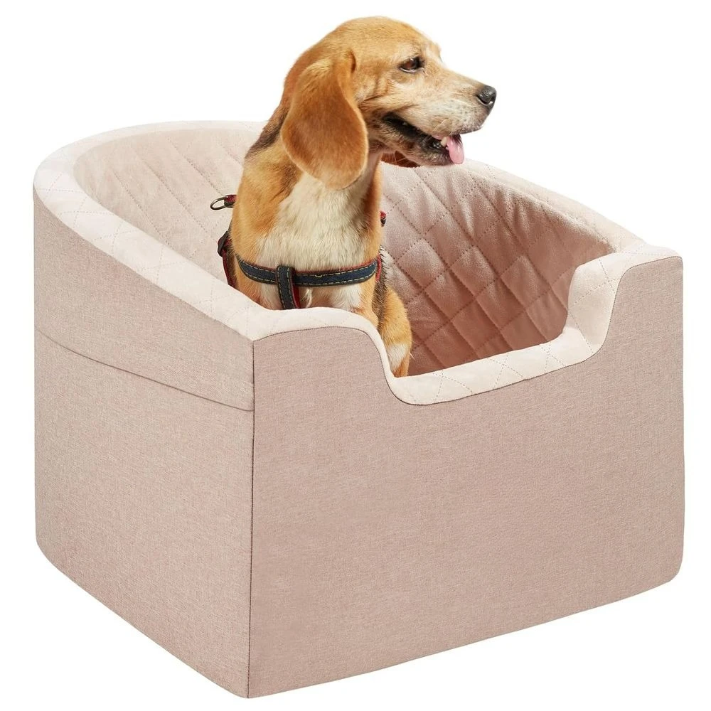 Коричневое автомобильное кресло для собак с водонепроницаемым чехлом, карманом для хранения, страховочным поводком и губкой, для собак весом до 55 фунтов.
Коричневое автомобильное кресло для собак с водонепроницаемым чехлом, карманом для хранения, страховочным поводком и губкой, для собак весом до 55 фунтов.