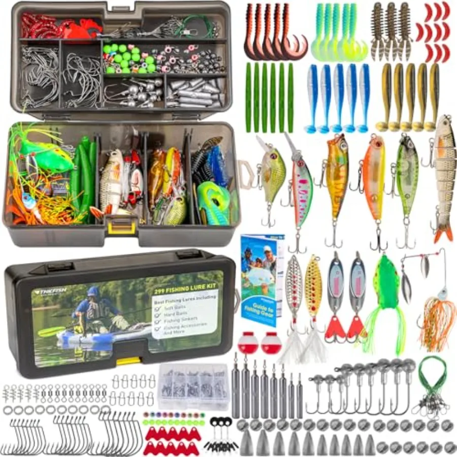 299PCS Fishing Tackle Box with Tackle Included Lure
299PCS Fishing Tackle Box with Tackle Included Lure