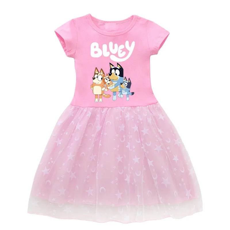 Blueys Cute Cartoon Princess Dress Birthday Party Dress Short Sleeved Skirts Birthday Gift
Blueys Cute Cartoon Princess Dress Birthday Party Dress Short Sleeved Skirts Birthday Gift