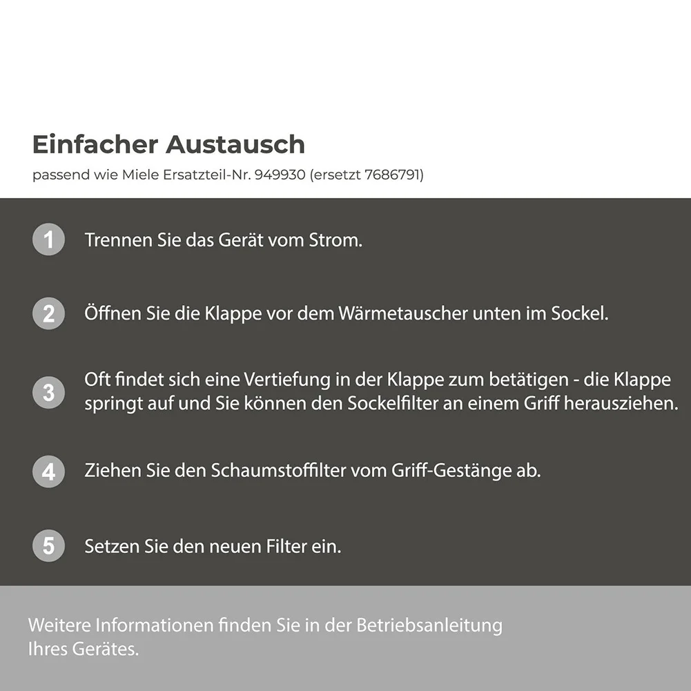 For Miele Dryer Foam Filters Household Cleaning Pedestal Filter Accessories T8861WP T8964WP Tumble Dryer Vacuum Cleaner
For Miele Dryer Foam Filters Household Cleaning Pedestal Filter Accessories T8861WP T8964WP Tumble Dryer Vacuum Cleaner