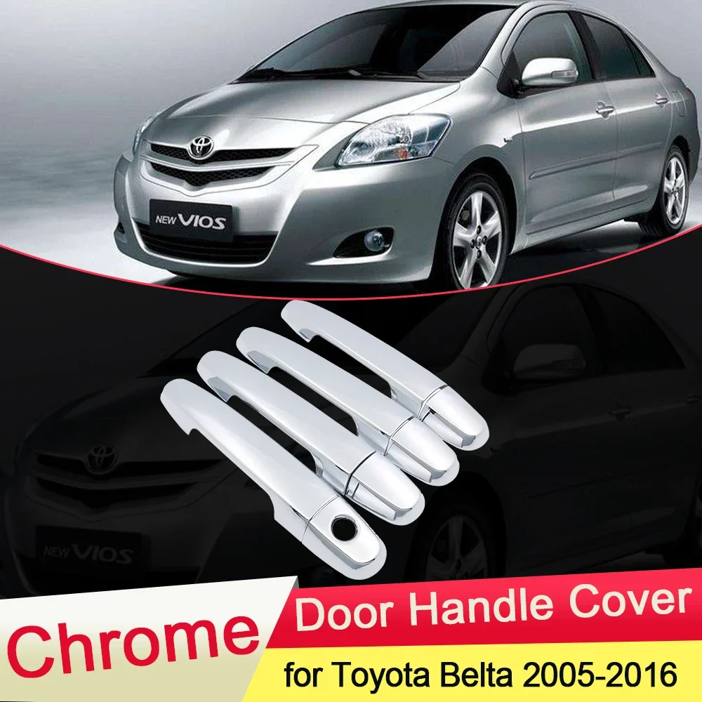 Хромированная накладка на дверную ручку для Toyota Belta XP90 2005 ~ 2016, комплект накладок, аксессуары для стайлинга автомобиля 2006 2007 2008 2009 2010 
Хромированная накладка на дверную ручку для Toyota Belta XP90 2005 ~ 2016, комплект накладок, аксессуары для стайлинга автомобиля 2006 2007 2008 2009 2010