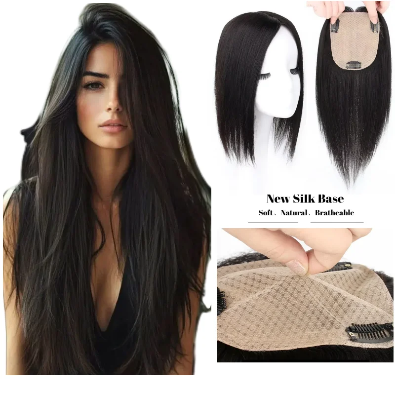 Women Hair Topper 100% Human Hair Silk Base Middle Part 25cm 30cm 35cm Perfect For Daily Use & Events
Women Hair Topper 100% Human Hair Silk Base Middle Part 25cm 30cm 35cm Perfect For Daily Use & Events