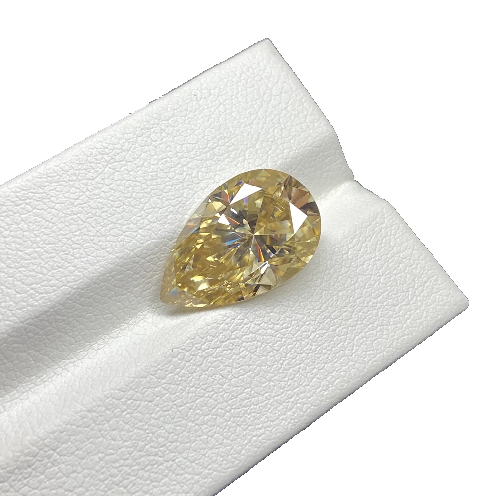 Meisidian 3x5-11x17mm Pear Cut 7 Carat D VVS Moissanite Stone Drop Vivied Yellow Diamond For Ring
Meisidian 3x5-11x17mm Pear Cut 7 Carat D VVS Moissanite Stone Drop Vivied Yellow Diamond For Ring