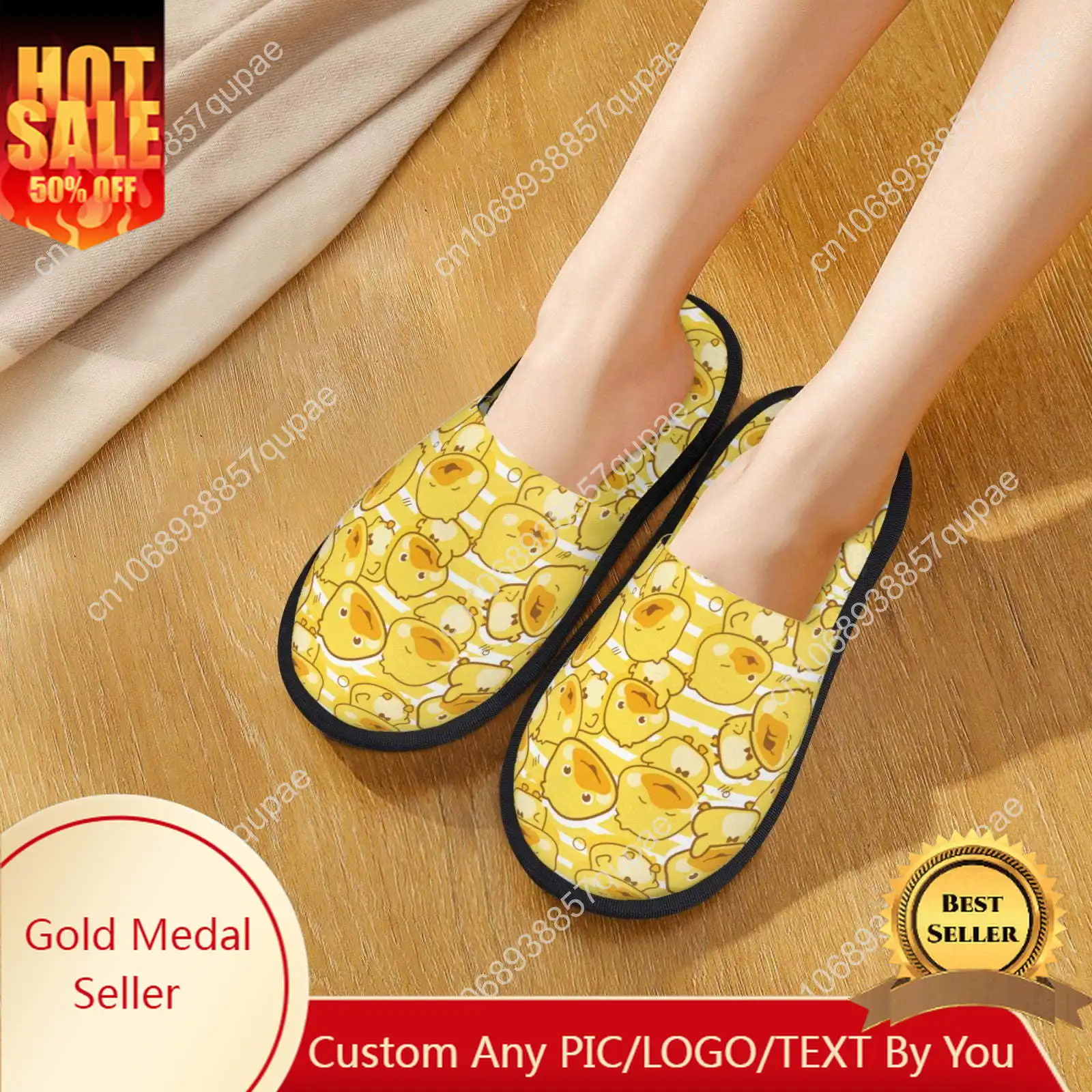 Cute Yellow Duck Home Cotton Custom Slippers Men and Women Fashion Cotton Slippers Plush Casual Warm Shoes Warm Slippers
Cute Yellow Duck Home Cotton Custom Slippers Men and Women Fashion Cotton Slippers Plush Casual Warm Shoes Warm Slippers