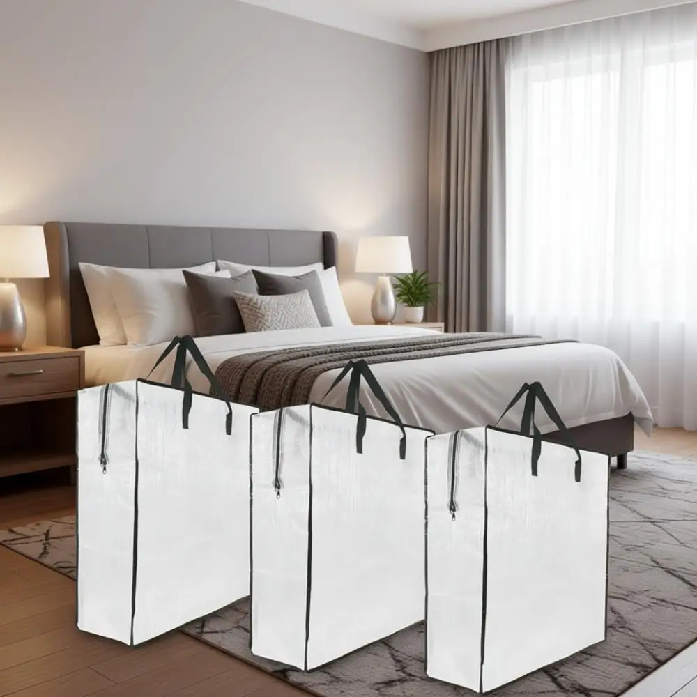 6 Pack Zippered Storage Bags with Handles for Blankets, Closet, Moving, and College Use, Ideal for Underbed Organizers and Cloth
6 Pack Zippered Storage Bags with Handles for Blankets, Closet, Moving, and College Use, Ideal for Underbed Organizers and Cloth