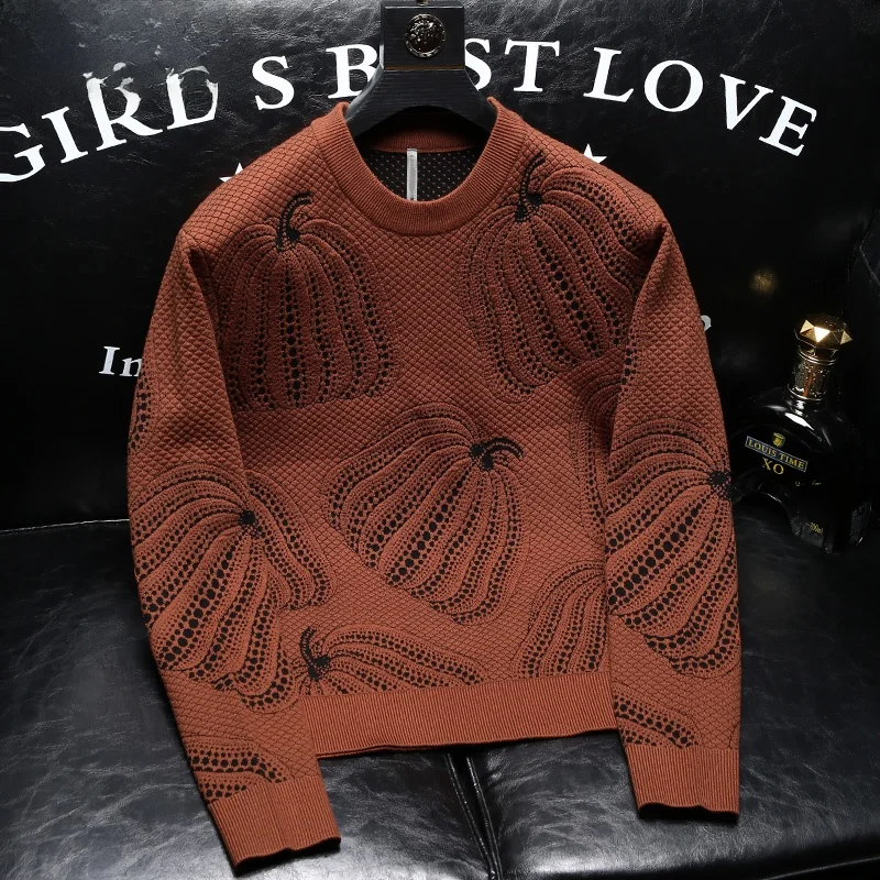 High-End Faion Pumpkin Knitwear Slim Fit Men's Sle Autumn Winter New Warm Haome Knitted Sweater Youth round Ne Long ...
High-End Faion Pumpkin Knitwear Slim Fit Men's Sle Autumn Winter New Warm Haome Knitted Sweater Youth round Ne Long ...