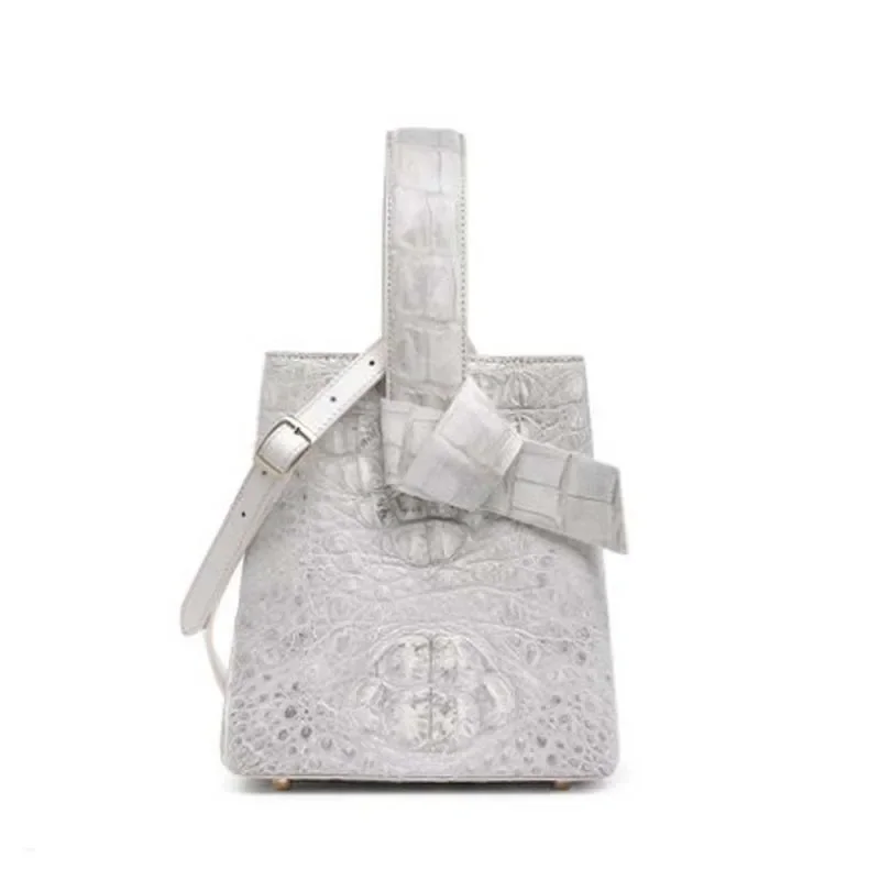 ouluoer new crocodile bag worn Bucket bag white women handbag crocodile leather Female handbag women bag 
ouluoer new crocodile bag worn Bucket bag white women handbag crocodile leather Female handbag women bag