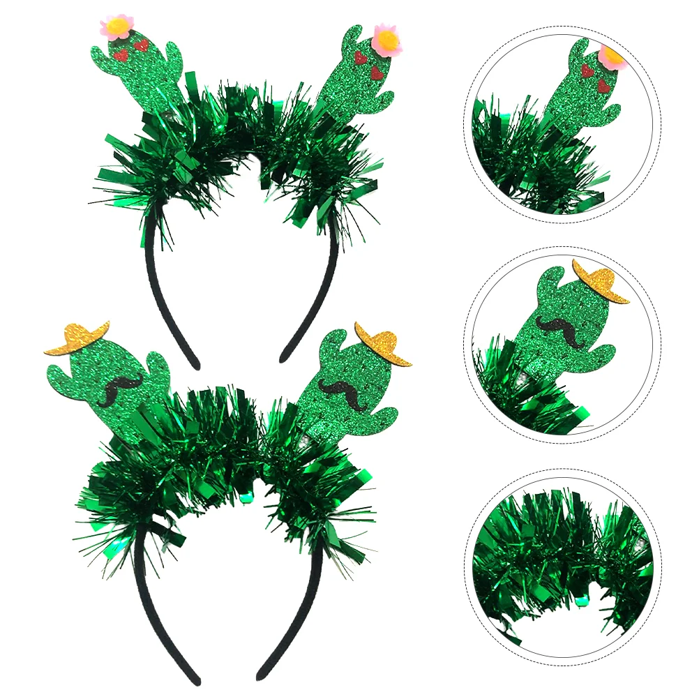 2 Pcs Patrick Headbopper Ties Cactus Headband Decor Hair Ornaments Headdress Costume Decoration
2 Pcs Patrick Headbopper Ties Cactus Headband Decor Hair Ornaments Headdress Costume Decoration