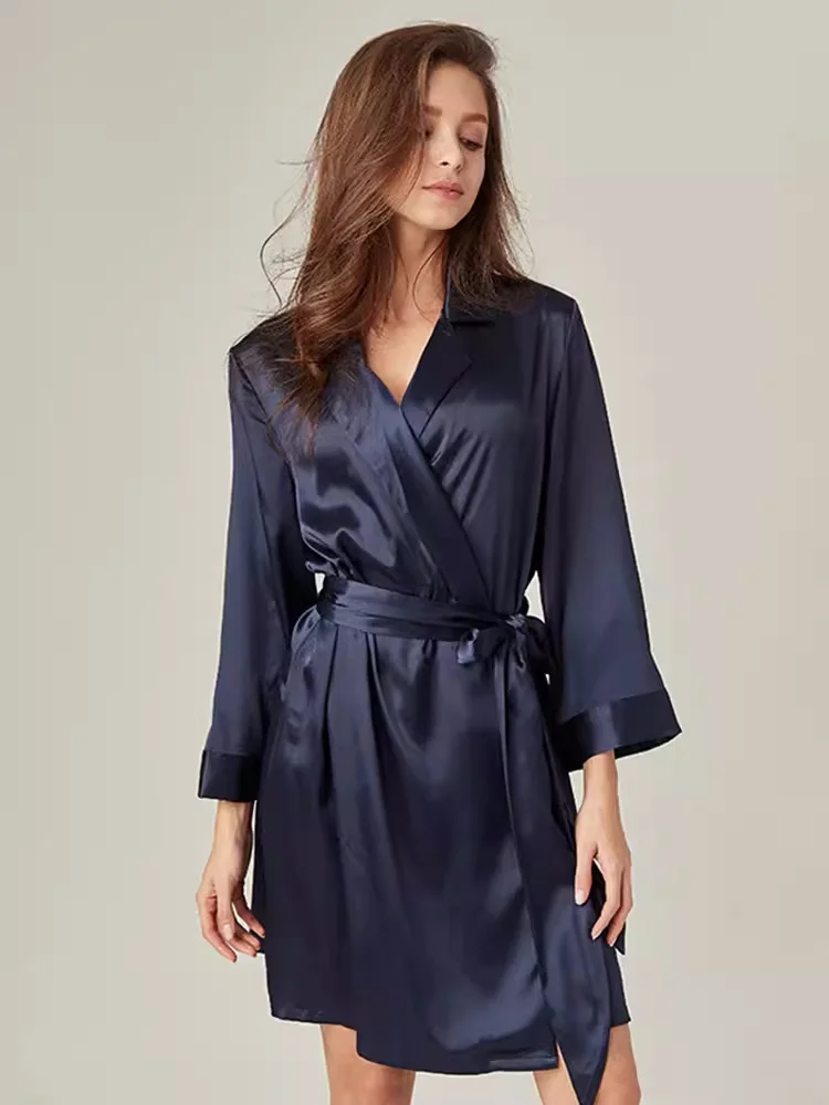 Wholesale Price Multi Color Pure Silk Belted Wrap Womens Robe 100% mulberry silk sleeping wear
Wholesale Price Multi Color Pure Silk Belted Wrap Womens Robe 100% mulberry silk sleeping wear