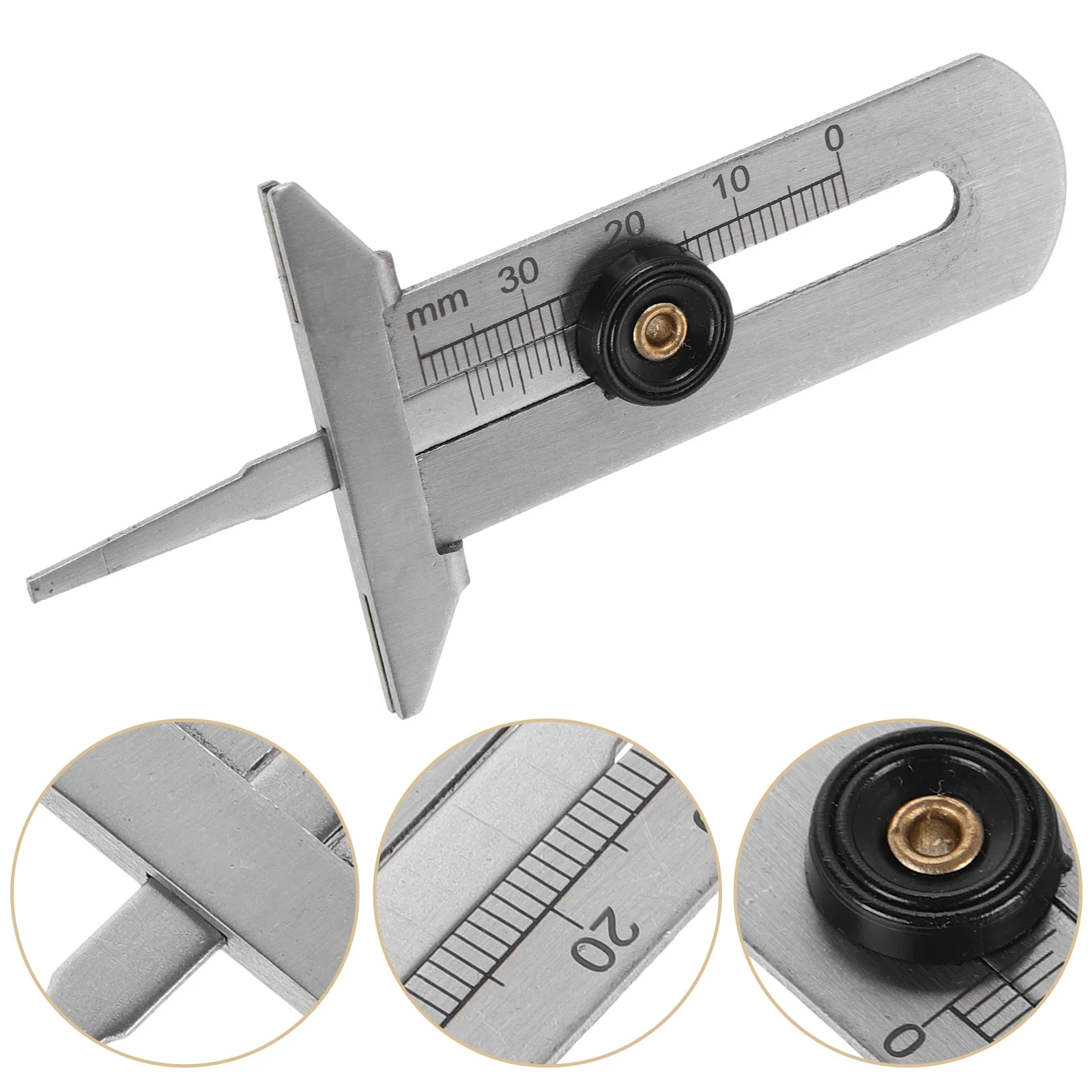 Tire Tread Depth Gauge 0 30mm Stainless Iron Thread Measurement Tool Bevel Gauges Brake Pad Measuring Safe
Tire Tread Depth Gauge 0 30mm Stainless Iron Thread Measurement Tool Bevel Gauges Brake Pad Measuring Safe