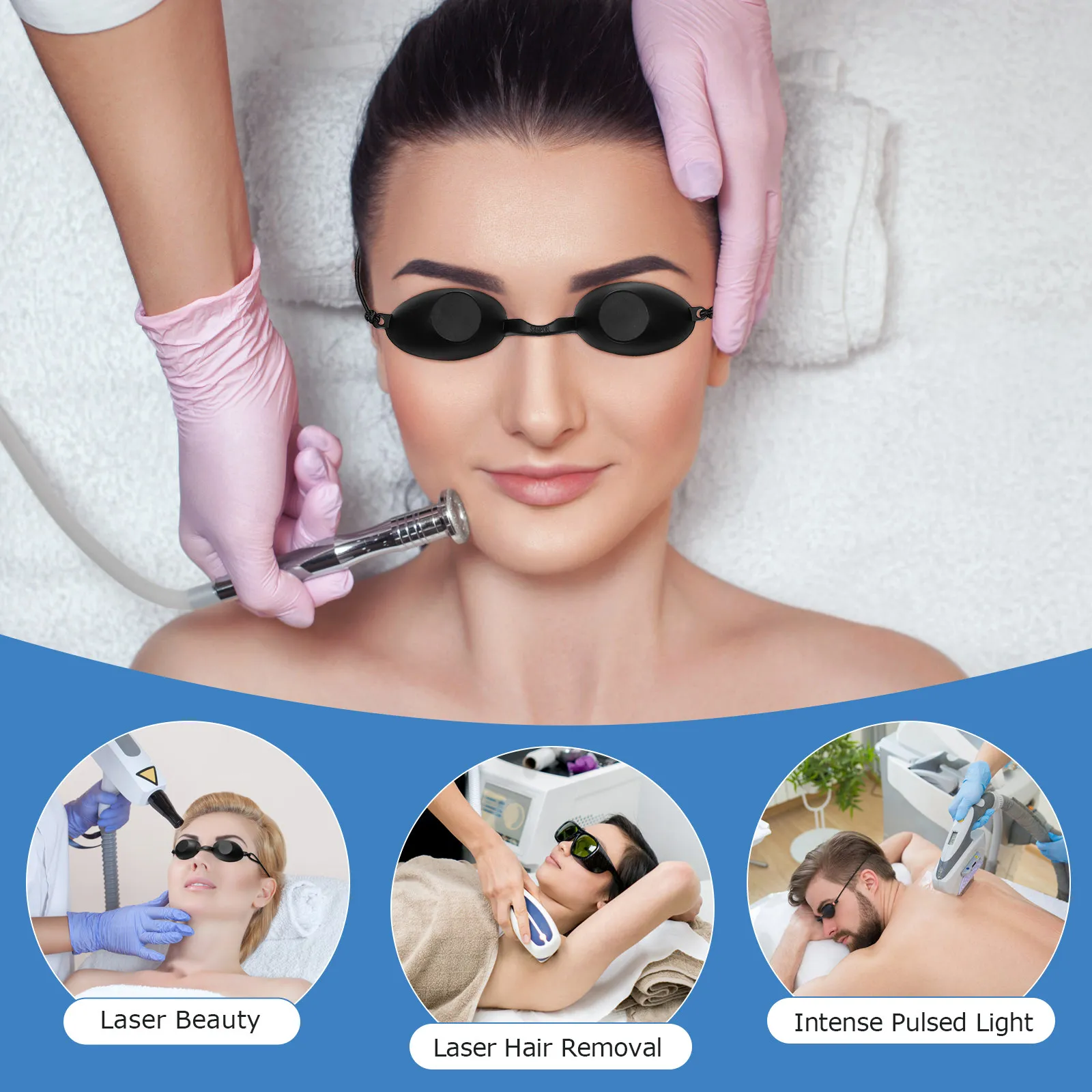 1pc Protection Eyewear Adjustable Uv Eye Shield For Tanning Bed Spa Salon Home Use Safety Eye Mask Goggles Shade
1pc Protection Eyewear Adjustable Uv Eye Shield For Tanning Bed Spa Salon Home Use Safety Eye Mask Goggles Shade