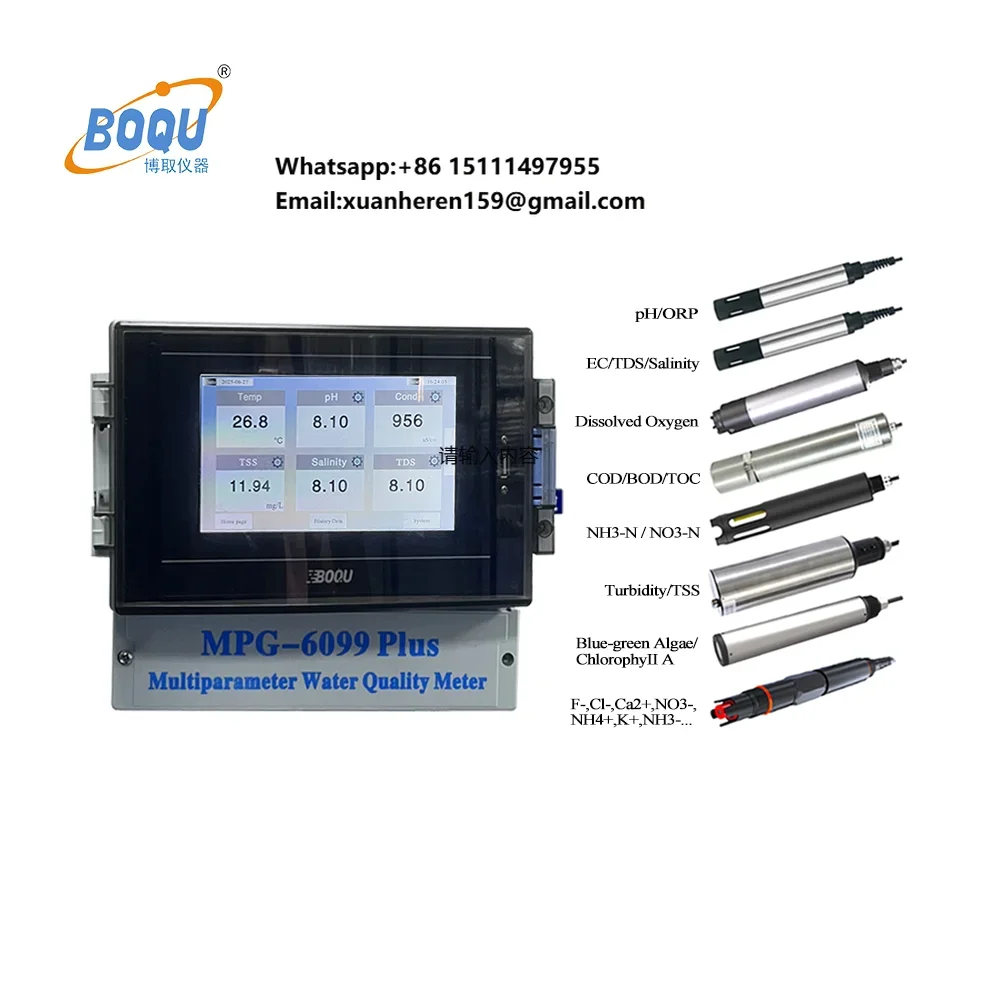 MPG-6099Plus IoT Multiparameter Water Quality Sensor Agriculture pH Salinity TDS EC Ammonia Nitrate Potassium Online Probe
MPG-6099Plus IoT Multiparameter Water Quality Sensor Agriculture pH Salinity TDS EC Ammonia Nitrate Potassium Online Probe