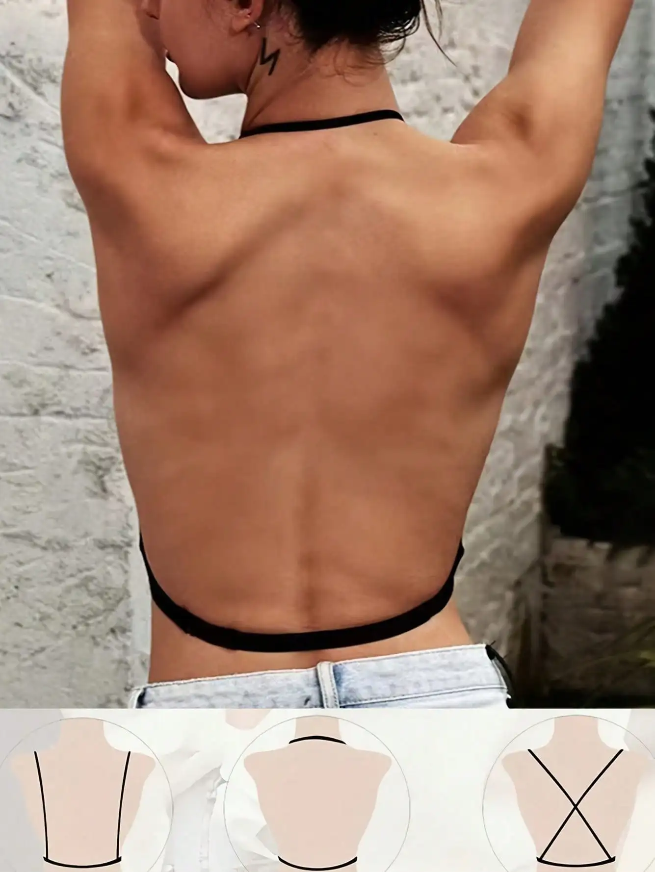 Женский бюстгальтер пуш-ап без спинки с U-образными и X-образными бретелями, бесшовный, из нейлона
Женский бюстгальтер пуш-ап без спинки с U-образными и X-образными бретелями, бесшовный, из нейлона