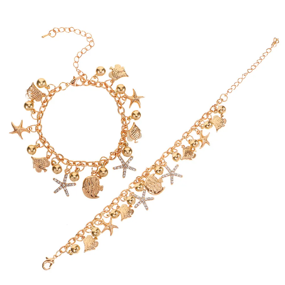 2 шт. женских браслетов в морском стиле, регулируемые, с подвесками, стильные и модные украшения для подростков и женщин
2 шт. женских браслетов в морском стиле, регулируемые, с подвесками, стильные и модные украшения для подростков и женщин