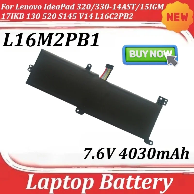 Аккумулятор для ноутбуков Lenovo IdeaPad 320/330-14AST/15IGM/17IKB, 130, 520, S145, V14, L16C2PB2, L16M2PB1, L16L2PB2, 7.6V 4030mAh
Аккумулятор для ноутбуков Lenovo IdeaPad 320/330-14AST/15IGM/17IKB, 130, 520, S145, V14, L16C2PB2, L16M2PB1, L16L2PB2, 7.6V 4030mAh