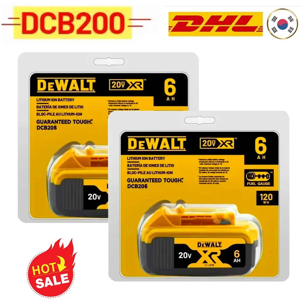 New 100% Dewalt Genuine 20V Battery 20V 5AH 6AH Rechargeable Lithium Ion Battery Dewalt DCB200 Power Tool Replacement Battery
New 100% Dewalt Genuine 20V Battery 20V 5AH 6AH Rechargeable Lithium Ion Battery Dewalt DCB200 Power Tool Replacement Battery