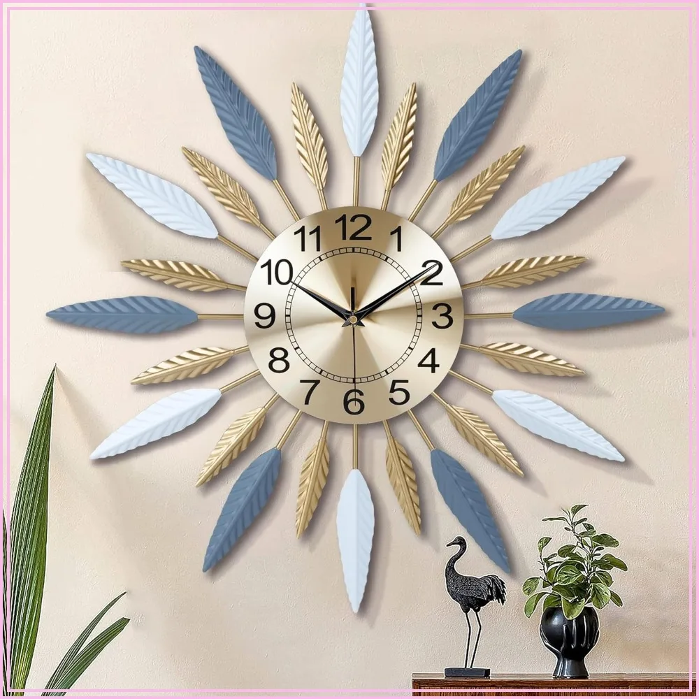 23 Inch Silent Large Wall Clock for Living Room Décor, Mid Century Starburst Clock Battery Operated
23 Inch Silent Large Wall Clock for Living Room Décor, Mid Century Starburst Clock Battery Operated