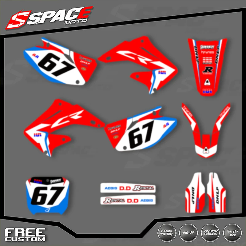 SPACE Custom Motorcycle Graphics Background Decal for HONDA CR125 250 2002 2003 CR125 250 2004 2005-2012 Decals Stickers Kits 11
SPACE Custom Motorcycle Graphics Background Decal for HONDA CR125 250 2002 2003 CR125 250 2004 2005-2012 Decals Stickers Kits 11