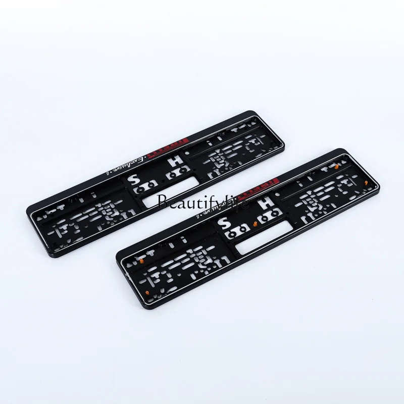 Direct supply license plate holder European license plate frame plastic PP + ABS license plate holder LOGO printing metal 
Direct supply license plate holder European license plate frame plastic PP + ABS license plate holder LOGO printing metal