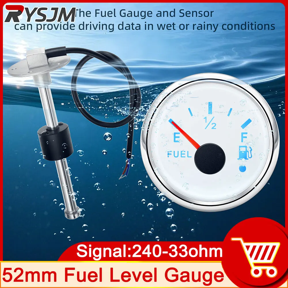 52mm 2" Marine Auto LCD Digital/Needle Fuel Oil Tank Level Gauge Meter 240-33ohm Fuel Level Sensor for Boat Car Truck customized
52mm 2" Marine Auto LCD Digital/Needle Fuel Oil Tank Level Gauge Meter 240-33ohm Fuel Level Sensor for Boat Car Truck customized