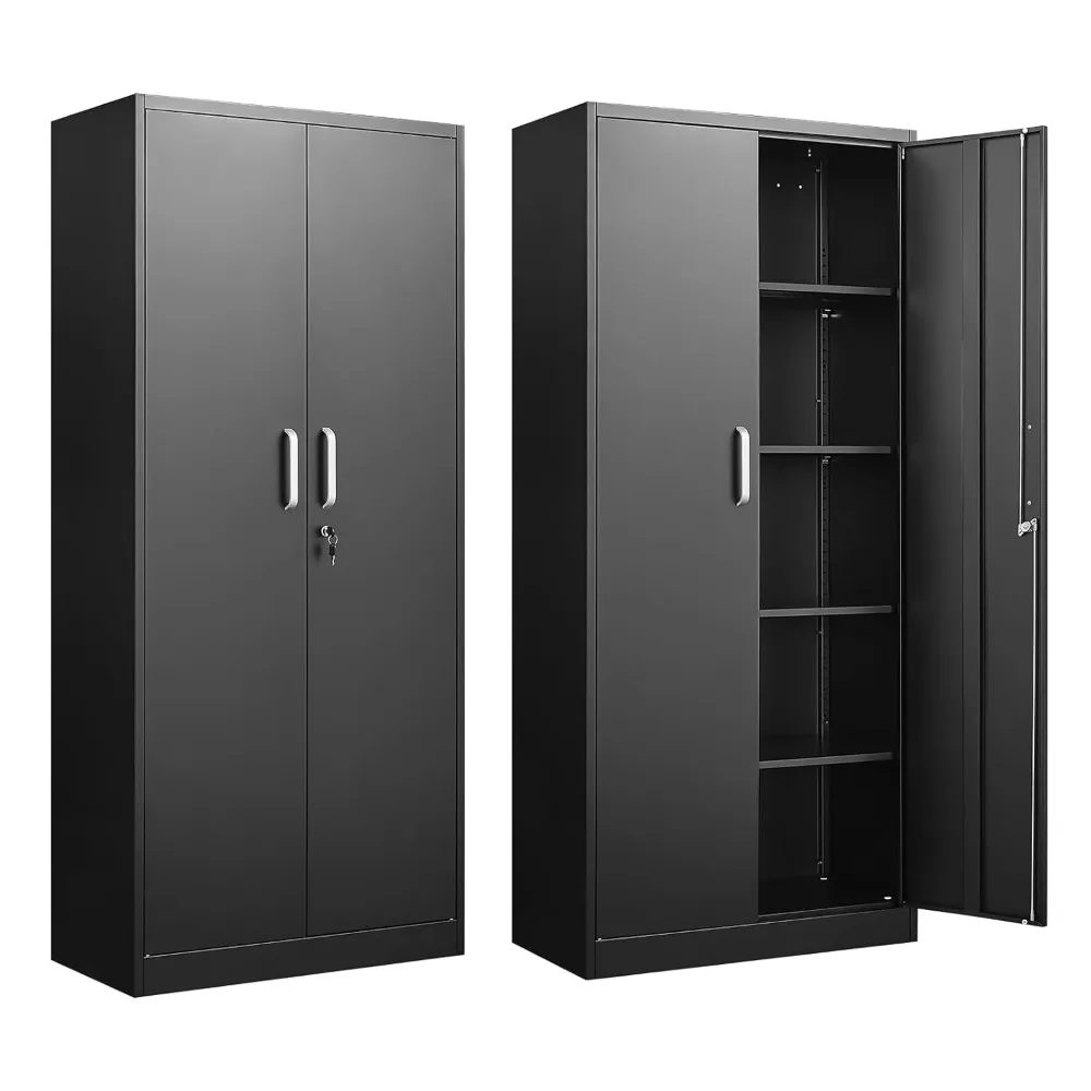 Metal Storage Cabinet Adjustable Shelves Garage Cabinet 2 Lockable Doors for Organization Security in Your Workshop.Customized
Metal Storage Cabinet Adjustable Shelves Garage Cabinet 2 Lockable Doors for Organization Security in Your Workshop.Customized