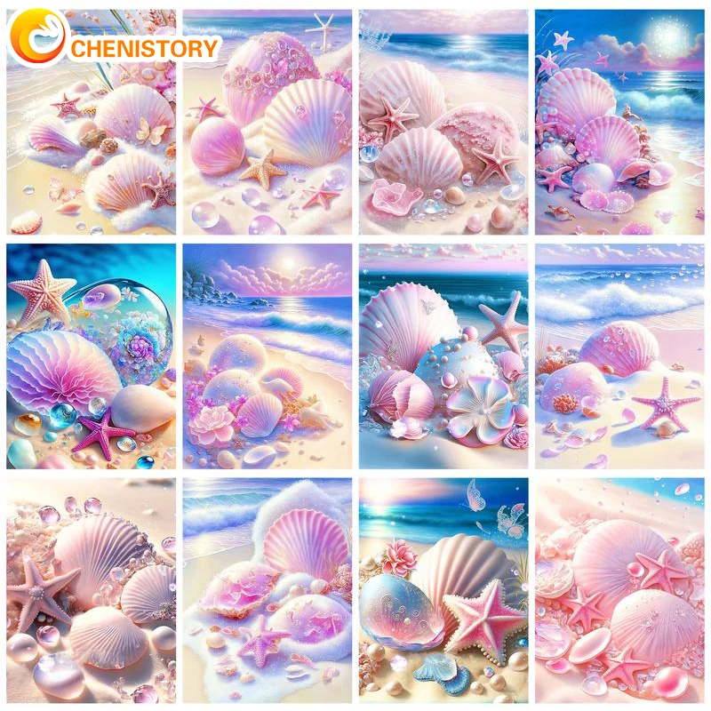 CHENISTORY Oil Painting By Numbers For Adults Acrylic Art Supplies Coloring By Numbers Seascape Shell For Wall Art Paintings
CHENISTORY Oil Painting By Numbers For Adults Acrylic Art Supplies Coloring By Numbers Seascape Shell For Wall Art Paintings