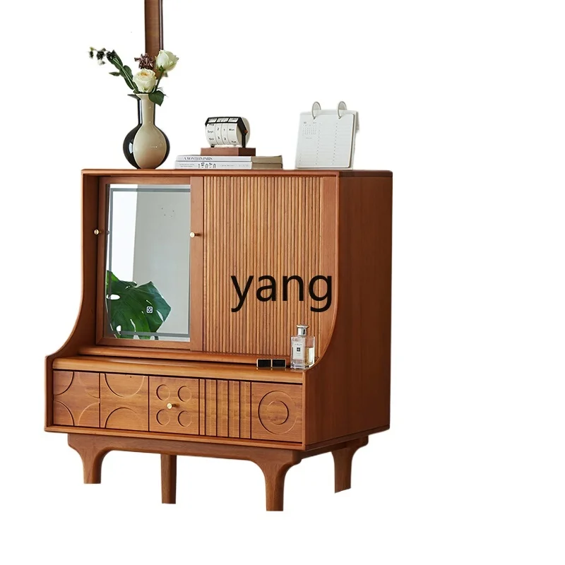 YJQ dresser retro wind solid wood carving flower boxwood retractable small apartment makeup table simple
YJQ dresser retro wind solid wood carving flower boxwood retractable small apartment makeup table simple