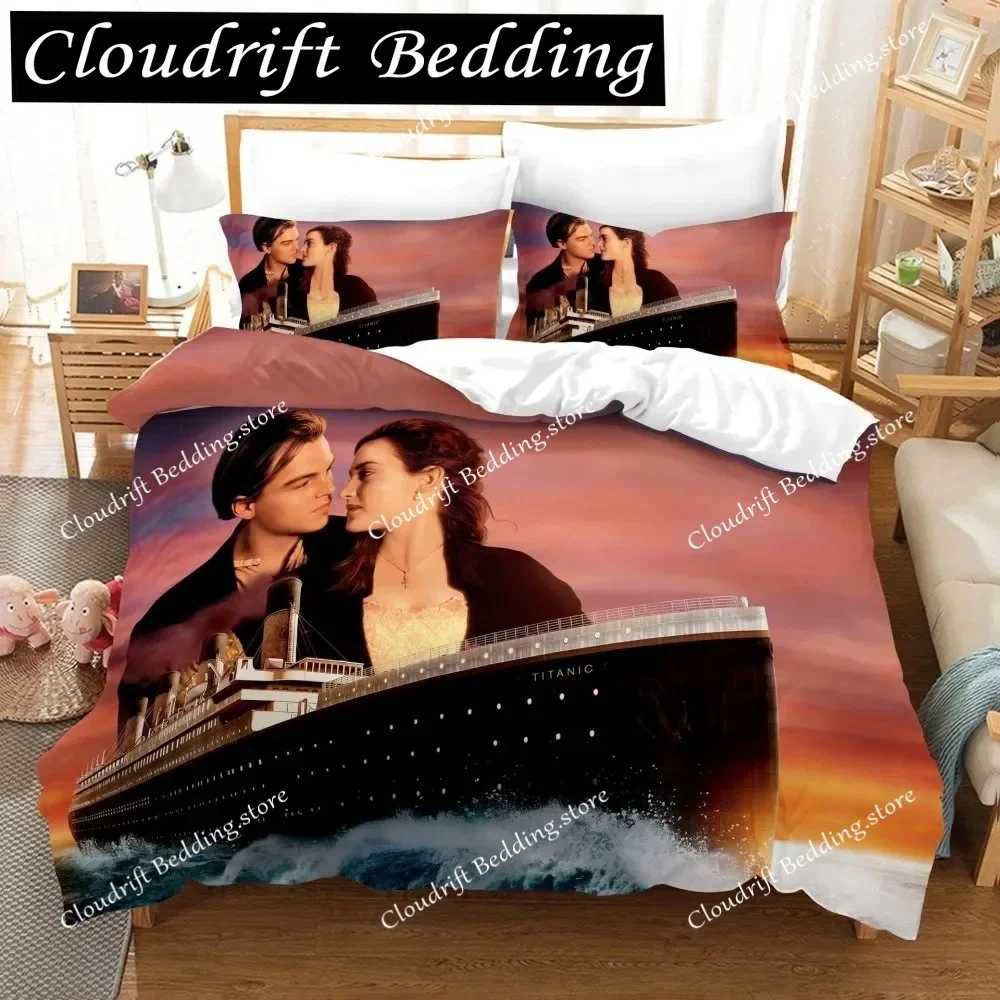 Design Titanic Jack and Rose Bedding Set Romantic Lover Movies Duvet Cover Sets King Queen Twin Size Couple Gift Bedclothes
Design Titanic Jack and Rose Bedding Set Romantic Lover Movies Duvet Cover Sets King Queen Twin Size Couple Gift Bedclothes