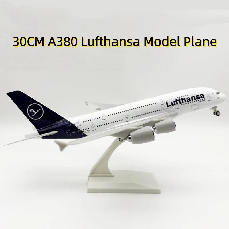 Luthansa Airplane Model A380 30cm 1/240 Scale Aircraft With Landing Gear child toy plane resin miniature airplane for Collect
Luthansa Airplane Model A380 30cm 1/240 Scale Aircraft With Landing Gear child toy plane resin miniature airplane for Collect