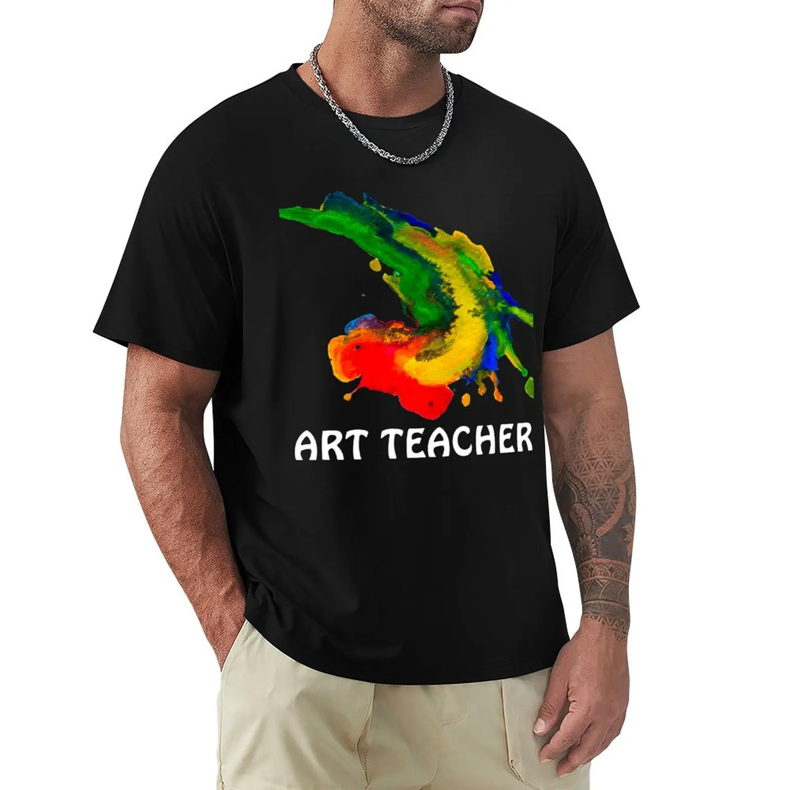 Art Teacher Paint Splash Teaching Creativity Classroom T-Shirt funny costumes shirts graphic tee Men's t shirts
Art Teacher Paint Splash Teaching Creativity Classroom T-Shirt funny costumes shirts graphic tee Men's t shirts