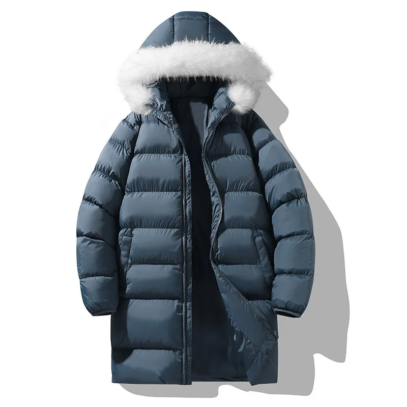 Men's Hooded Jacket Thickened Warm Winter Coat Casual Outerwear Mid-Length Cotton Clothes Polyester Filling Standard Fit
Men's Hooded Jacket Thickened Warm Winter Coat Casual Outerwear Mid-Length Cotton Clothes Polyester Filling Standard Fit