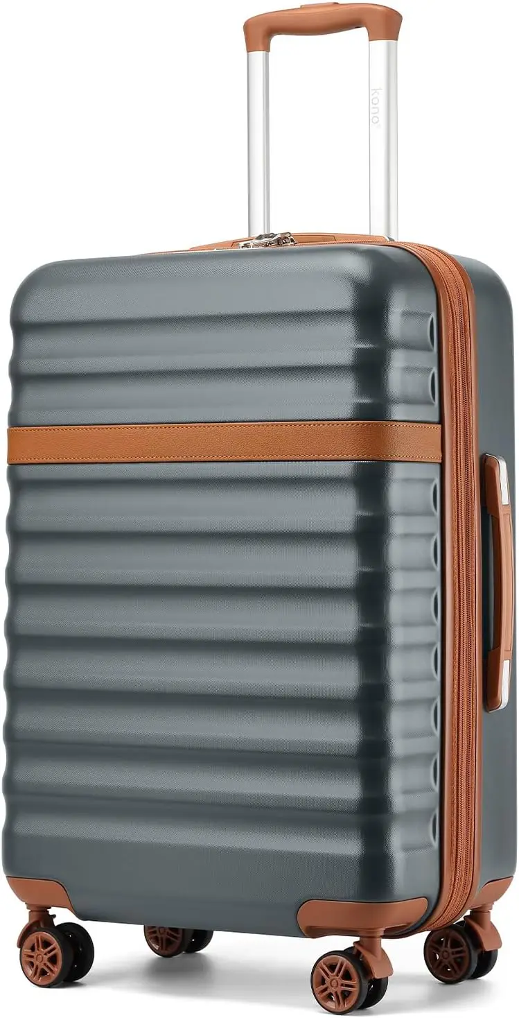 24 Inch Expandable Medium Suitcase with Spinner Wheels and TSA Lock, Lightweight ABS+PC Travel Luggage for 3-7 Days Trips, Grey
24 Inch Expandable Medium Suitcase with Spinner Wheels and TSA Lock, Lightweight ABS+PC Travel Luggage for 3-7 Days Trips, Grey