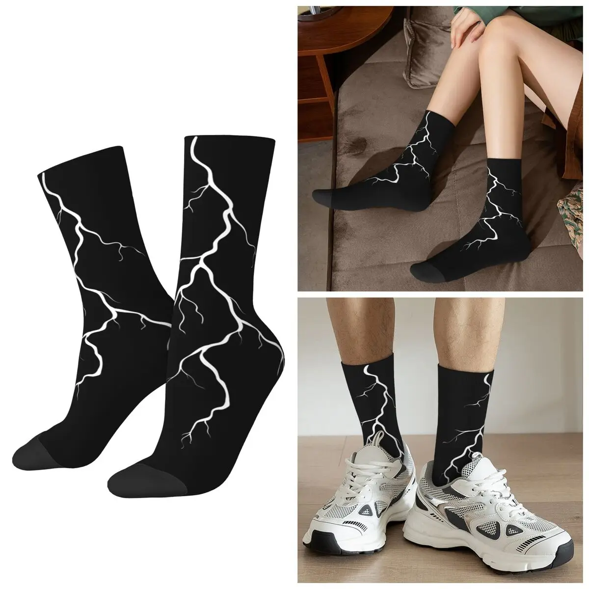 Носки Cool Lightning Socks Harajuku Sport Middle Tube Socks для всех сезонов, впитывающие пот, для мужчин и женщин, подарки на День святого Валентина
Носки Cool Lightning Socks Harajuku Sport Middle Tube Socks для всех сезонов, впитывающие пот, для мужчин и женщин, подарки на День святого Валентина