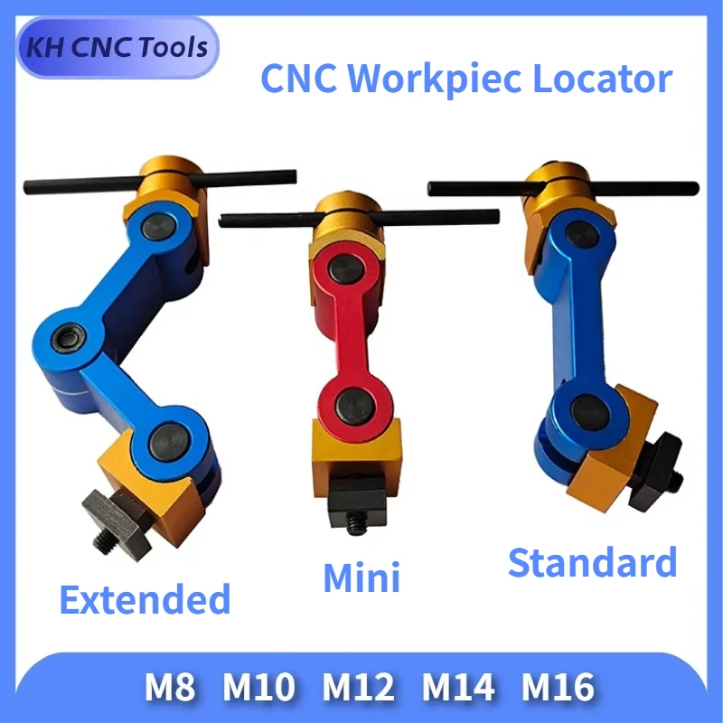 M8 M10 M12 M14 M16 CNC Mill Machine Workpiece Stop Positioner Universal Adjustable Lathe Multi Function Work Stop Locator tool