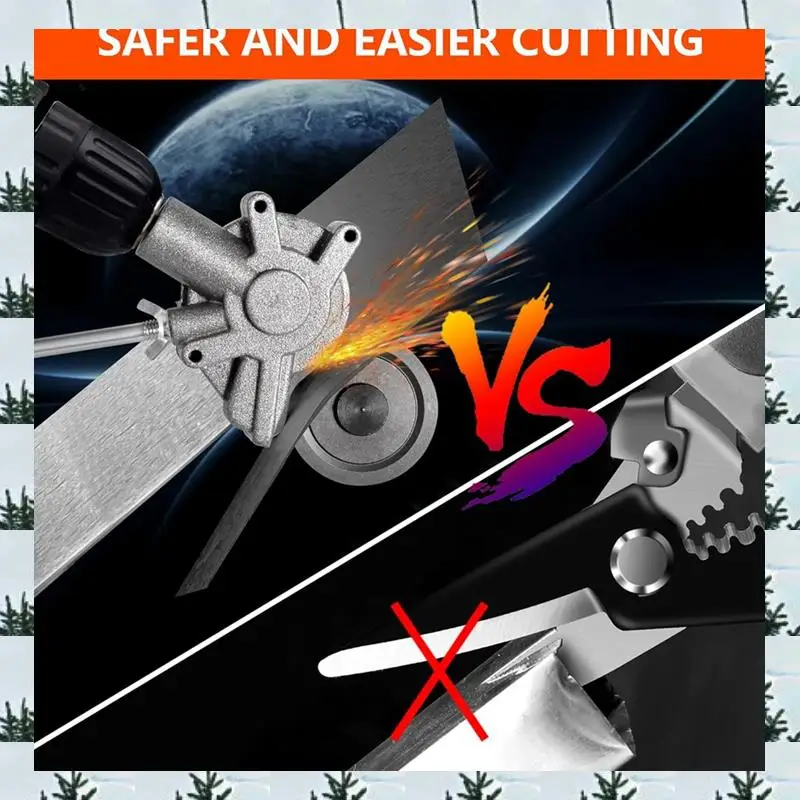 ABLG Electric Drill Plate Cutter - Efficient Metal Shears Attachment For Effortless Cutting Of Iron, Steel, Copper, Aluminum, Du
ABLG Electric Drill Plate Cutter - Efficient Metal Shears Attachment For Effortless Cutting Of Iron, Steel, Copper, Aluminum, Du