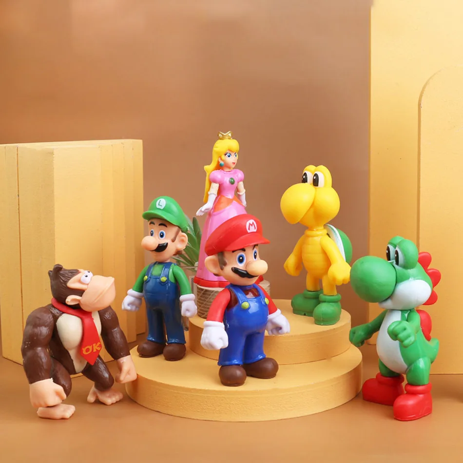 Cartoon Game Anime Figures 6pcs, Luig Princess Peach iCake & Desktop Decor, Princess Toys for Kids, Ideal Gifts for Fans
Cartoon Game Anime Figures 6pcs, Luig Princess Peach iCake & Desktop Decor, Princess Toys for Kids, Ideal Gifts for Fans