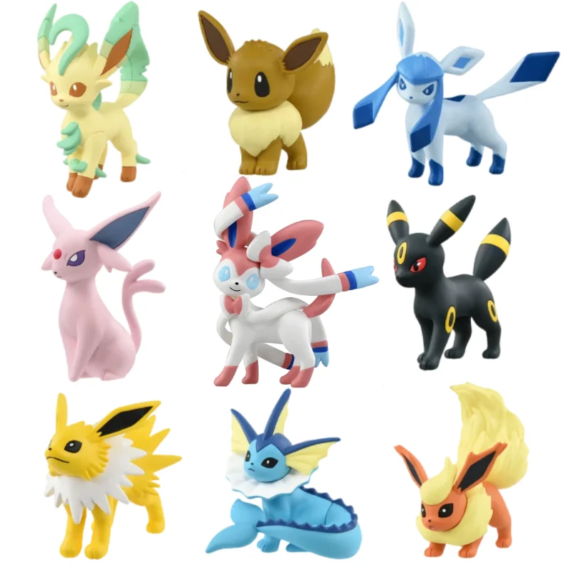 TAKARA TOMY Original Box Pokemon Figures Eevee Family Sylveon Umbreon Espeon Leafeon Vaporeon Flareon Model Collection Gifts 
TAKARA TOMY Original Box Pokemon Figures Eevee Family Sylveon Umbreon Espeon Leafeon Vaporeon Flareon Model Collection Gifts