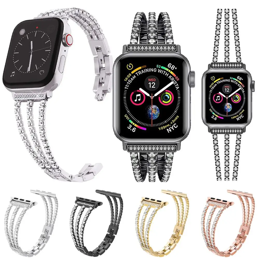 xDfind Three Diamond Metal Watch Band for Apple Watch Compatible with 42mm 44mm 45mm 46mm 49mm Models
xDfind Three Diamond Metal Watch Band for Apple Watch Compatible with 42mm 44mm 45mm 46mm 49mm Models