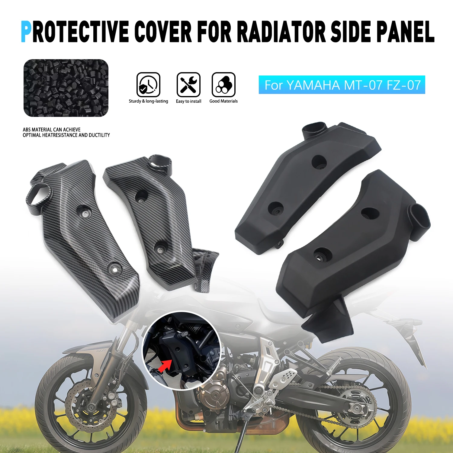 Motorcycle Accessories Water Tank Radiator Side Panels Cover Fairing Kit For YAMAHA MT-07 FZ-07 MT 07 FZ07 2025 2026
Motorcycle Accessories Water Tank Radiator Side Panels Cover Fairing Kit For YAMAHA MT-07 FZ-07 MT 07 FZ07 2025 2026