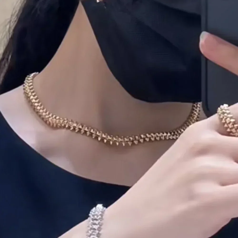 Fashionable Punk Style Metal Rivet Necklace With Neutral Exquisite Luxury Party Brand Jewelry 2024 New Models Internet Celebrity
Fashionable Punk Style Metal Rivet Necklace With Neutral Exquisite Luxury Party Brand Jewelry 2024 New Models Internet Celebrity