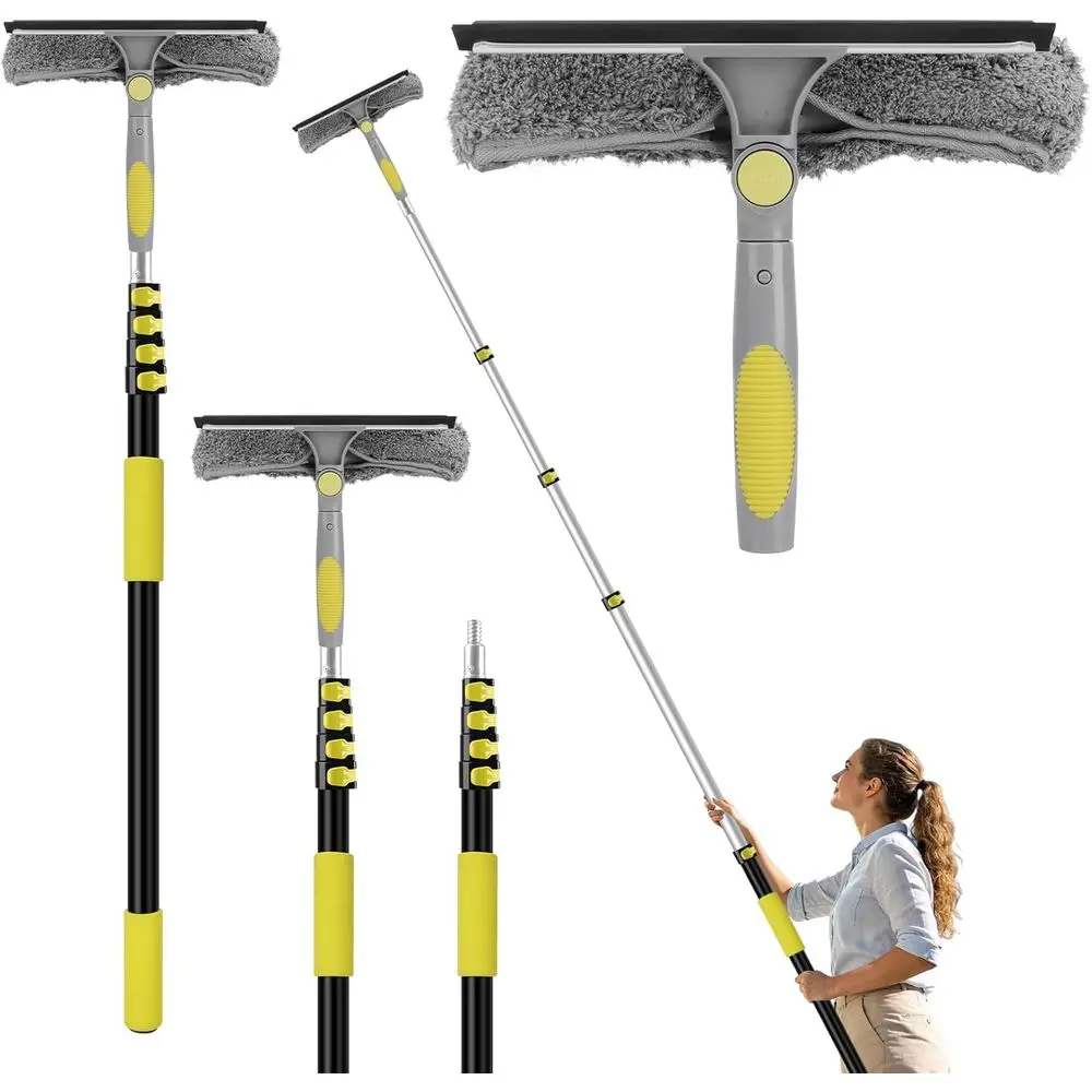 Telescoping 26ft Window Squeegee with 2-in-1 Washer, Rotating Blade for Home, Mirror, Car Cleaning
Telescoping 26ft Window Squeegee with 2-in-1 Washer, Rotating Blade for Home, Mirror, Car Cleaning
