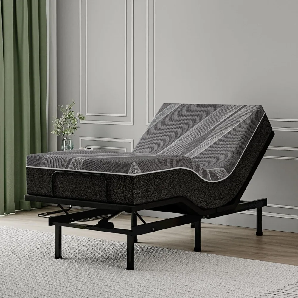 Queen Adjustable Bed Base Frame with Wireless Remote + 12 Inch Twin XL Gel Memory Foam Mattress Bed in A Box, Bed
Queen Adjustable Bed Base Frame with Wireless Remote + 12 Inch Twin XL Gel Memory Foam Mattress Bed in A Box, Bed